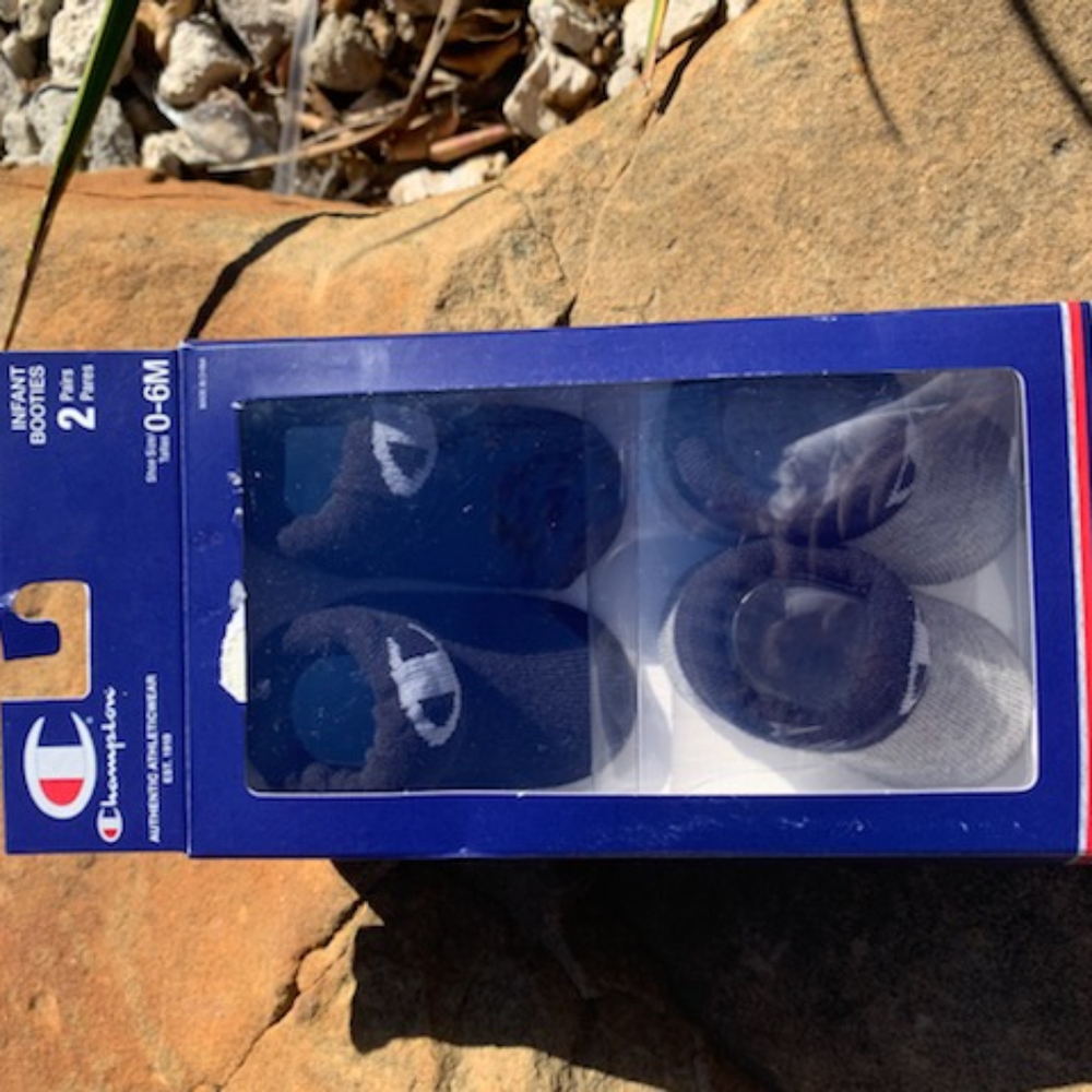 Champion baby booties